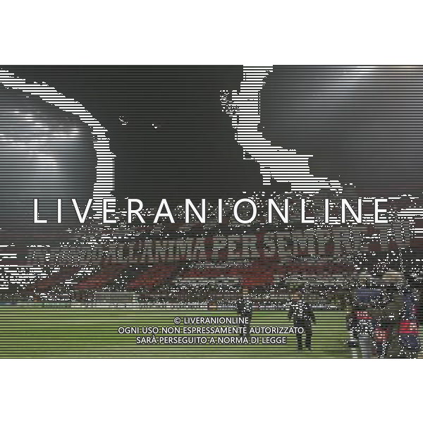 MILAN - REAL MADRID CHAMPIONS LEAGUE 03/11/2010 nella foto COREOGRAFIA dei tifosi del milan ©luzzani/Agenzia Aldo Liverani Sas