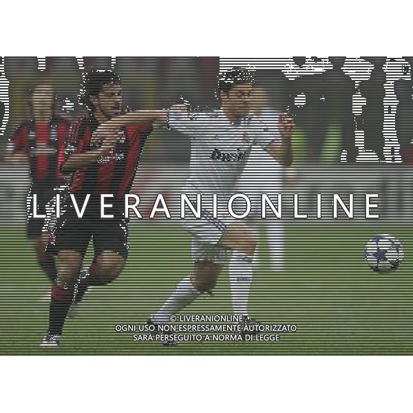 MILAN - REAL MADRID CHAMPIONS LEAGUE 03/11/2010 nella foto gennaro gattuso e xabi alonso ©luzzani/Agenzia Aldo Liverani Sas