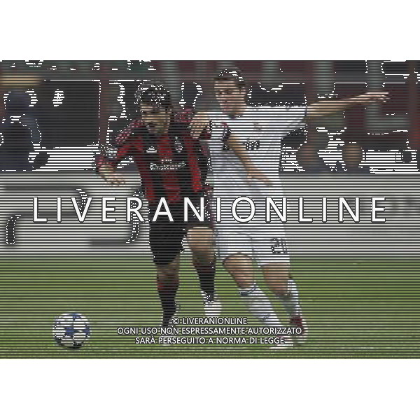 MILAN - REAL MADRID CHAMPIONS LEAGUE 03/11/2010 nella foto higuain e gattuso ©luzzani/Agenzia Aldo Liverani Sas