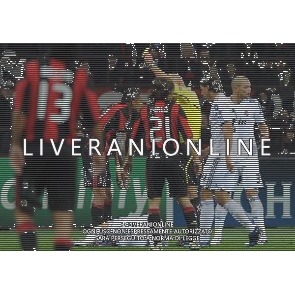UEFA Champions League 2010/2011 Gruppo G Milano - 03.11.2010 Milan-Real Madrid Nella Foto:boateng ammonizione /Ph.Vitez-Ag. Aldo Liverani