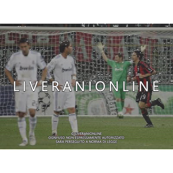 MILAN - REAL MADRID CHAMPIONS LEAGUE 03/11/2010 nella foto esultanza dopo il gol di filippo inzaghi ©luzzani/Agenzia Aldo Liverani Sas