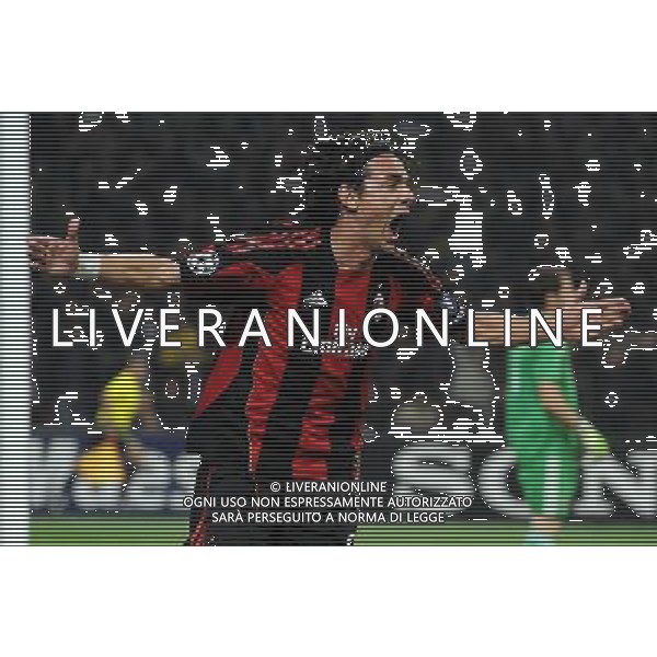 UEFA Champions League 2010/2011 Gruppo G Milano - 03.11.2010 Milan-Real Madrid Nella Foto: esultanza dopo il primo gol di filippo inzaghi /Ph.Vitez-Ag. Aldo Liverani
