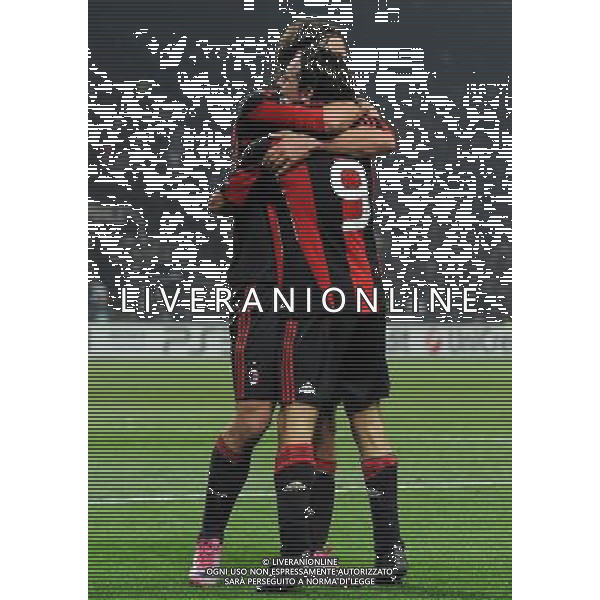 UEFA Champions League 2010/2011 Gruppo G Milano - 03.11.2010 Milan-Real Madrid Nella Foto:esultanza dopo il primo gol di filippo inzaghi con zlatan ibrahimovic /Ph.Vitez-Ag. Aldo Liverani