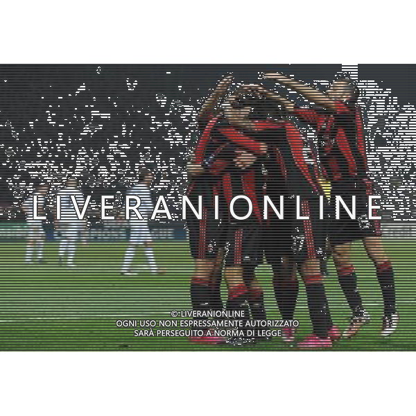 UEFA Champions League 2010/2011 Gruppo G Milano - 03.11.2010 Milan-Real Madrid Nella Foto: esultanza dopo il gol di filippo inzaghi /Ph.Vitez-Ag. Aldo Liverani