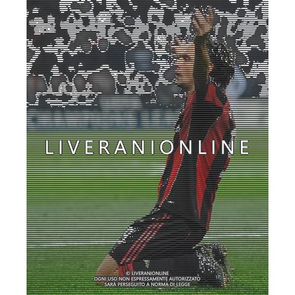 UEFA Champions League 2010/2011 Gruppo G Milano - 03.11.2010 Milan-Real Madrid Nella Foto: esultanza dopo il gol di filippo inzaghi /Ph.Vitez-Ag. Aldo Liverani
