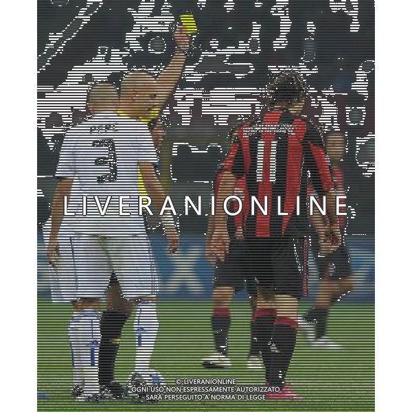 UEFA Champions League 2010/2011 Gruppo G Milano - 03.11.2010 Milan-Real Madrid Nella Foto:ibrahimovic ammonizione /Ph.Vitez-Ag. Aldo Liverani