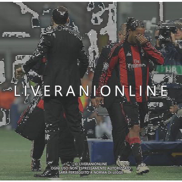UEFA Champions League 2010/2011 Gruppo G Milano - 03.11.2010 Milan-Real Madrid Nella Foto:ronaldinho sostituzione /Ph.Vitez-Ag. Aldo Liverani