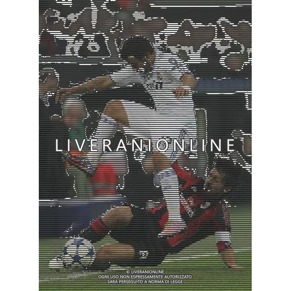 Milano 03-11-2010 Champions League 2010/11 milan-real madrid 2:2 nella foto marcelo e gennaro gattuso ph marco luzzani/ag aldo liverani s.a.s.