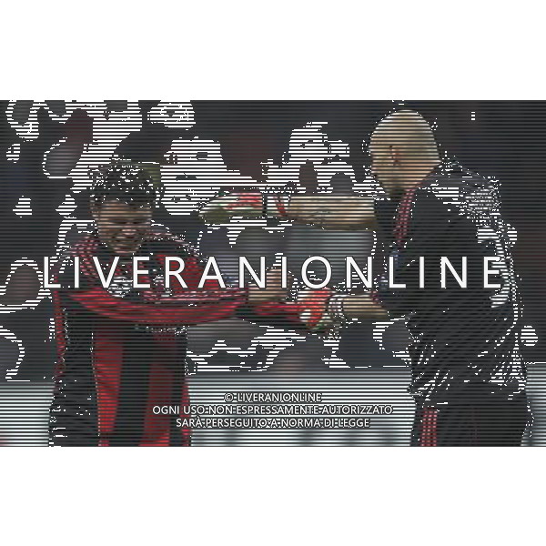 Milano 03-11-2010 Champions League 2010/11 milan-real madrid 2:2 nella foto thiago silva e christian abbiati ph marco luzzani/ag aldo liverani s.a.s.