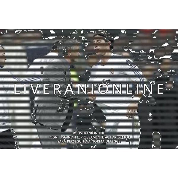 Milano 03-11-2010 Champions League 2010/11 milan-real madrid 2:2 nella foto jose\' mourinho e sergio ramos ph marco luzzani/ag aldo liverani s.a.s.