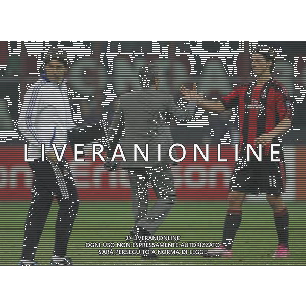 Milano 03-11-2010 Champions League 2010/11 milan-real madrid 2:2 nella foto jose\' mourinho e zlatan ibrahimovic a fine gara ph marco luzzani/ag aldo liverani s.a.s.