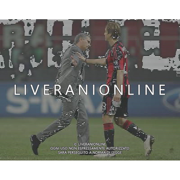 Milano 03-11-2010 Champions League 2010/11 milan-real madrid 2:2 nella foto jose\' mourinho e massimo ambrosini a fine gara ph marco luzzani/ag aldo liverani s.a.s.