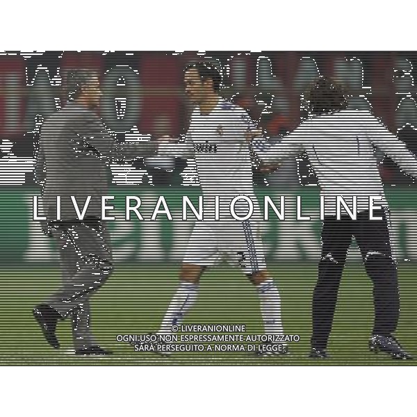 Milano 03-11-2010 Champions League 2010/11 milan-real madrid 2:2 nella foto jose\' mourinho e ricardo carvalho a fine gara ph marco luzzani/ag aldo liverani s.a.s.