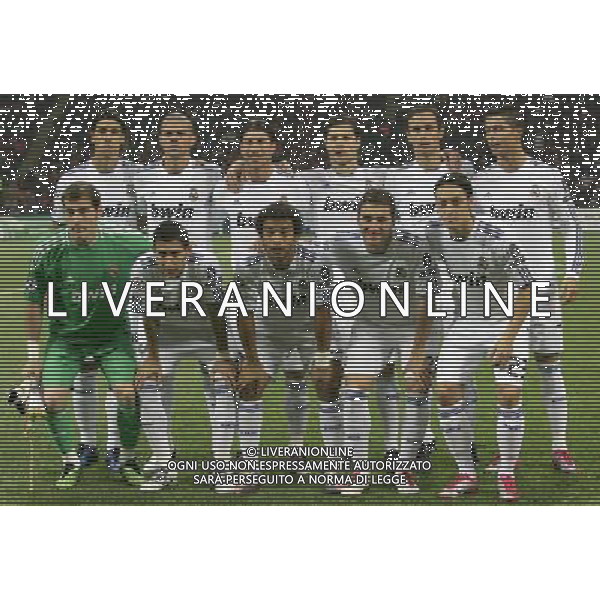 Milano 03-11-2010 Champions League 2010/11 milan-real madrid 2:2 nella foto formazione real madrid ph marco luzzani/ag aldo liverani s.a.s.