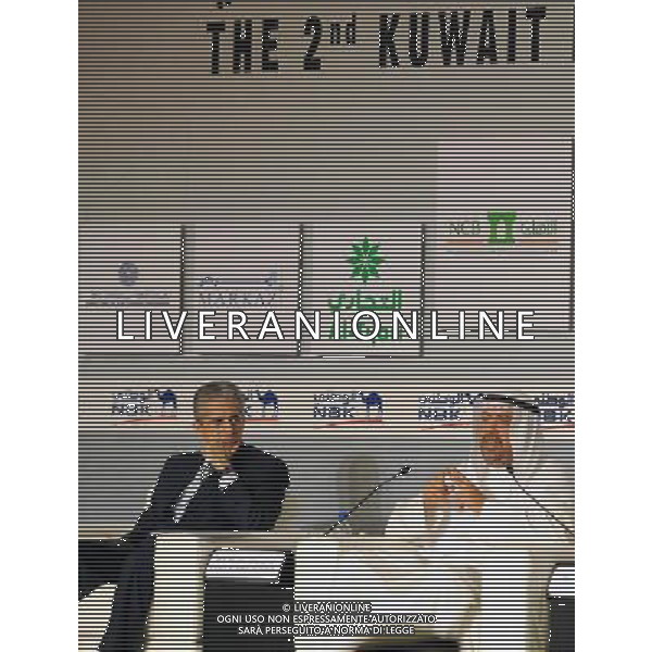 (101101) -- KUWAIT CITY, Nov. 1, 2010 -- Kuwait\'s deputy premier for economic affairs Sheikh Ahmad Fahad al-Sabah (R) speaks at the interactive session of Kuwait Financial Forum held in Kuwait City on Nov. 1, 2010. Noufal Ibrahim)(zl) ©photoshot/Agenzia Aldo Liverani Sas - ITALY ONLY - Secondo Forum Finanaziario a Kuwait City 31 ottobre, 2010.