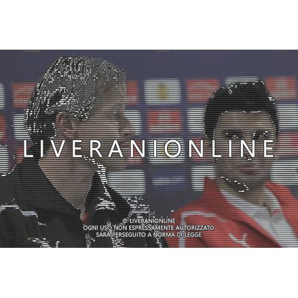 Stuttgart\'s coach Jens Keller (l) and Serdar Tasci during press conference.November 11,2010. (ALTERPHOTOS/Acero) - Alfaqui - Ag. Aldo Liverani sas ITALY ONLY CONFERENZA STAMPA STOCCARDA CALCIO - UEFA EUROPA LEAGUE 2010-2011