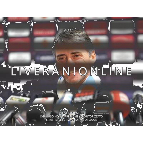 POZNAN ( POLONIA) - UEFA EUROPA LEAGUE 2010-2011: CONFERENZA STAMPA SQUADRA CALCIO MANCHESTER CITY nella foto: ROBERTO MANCINI ( allenatore Manchester City) © JAKUB KACZMARCZYK/PRESSFOCUS / NEWSPIX.PL- AG. ALDO LIVERANI SAS ITALY ONLY 