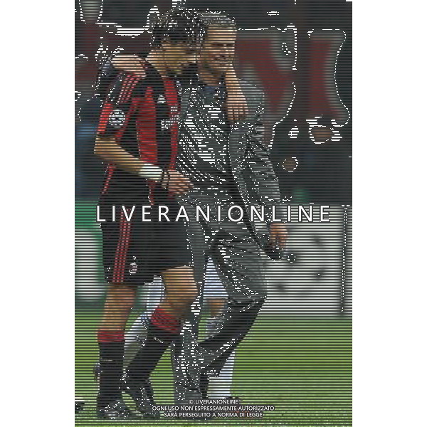UEFA Champions League 2010/2011 Gruppo G Milano - 03.11.2010 Milan-Real Madrid Nella Foto:Jos MOURINHO-Filippo INZAGHI /Ph.Vitez-Ag. Aldo Liverani