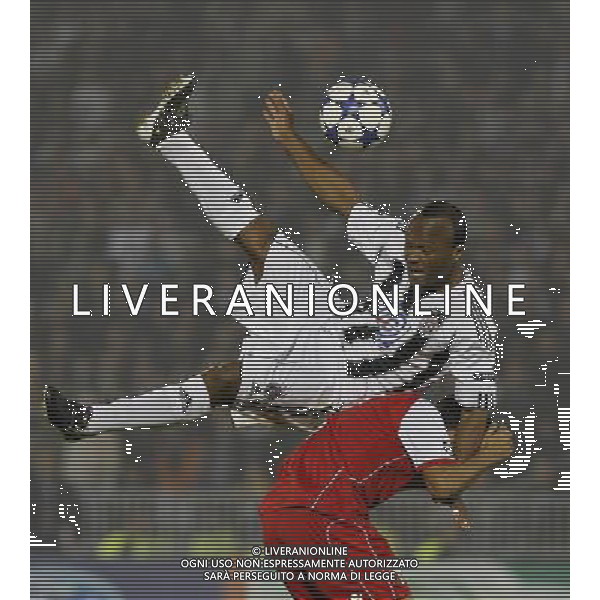 FC Partizan player Almami Moreira, jump for the ball, during their Group H UEFA Champions League match in Belgrade, Serbia, Wednesday, Nov. 3, 2010. © Srdjan Stevanovic/Starsportphoto.com - Newspix.pl - Ag. Aldo ITALY ONLY BELGRADO ( SERBIA) UEFA CHAMPIONS LEAGUE 2010-2011- partita FC PARTIZAN vs BRAGA