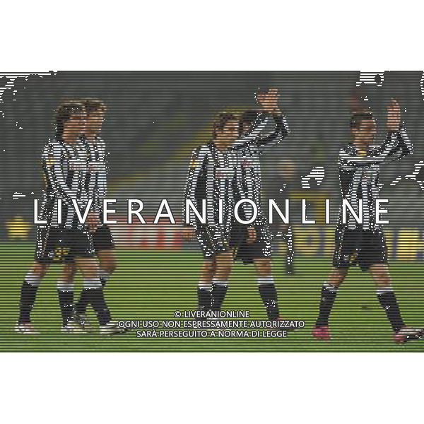 Juventus - Salisburgo Europa League 04-11-2010 Nella foto: I giocatori della primavera Juventus a fine partita © Falzone/AGENZIA ALDO LIVERANI SAS