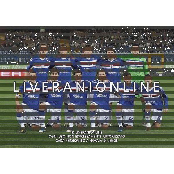 UEFA Europa League 2010/2011 Genova - 04.11.2010 Sampdoria-FC Metalist Kharkiv Nella Foto:sampdoria squadra formazione /Ph.Vitez-Ag. Aldo Liverani