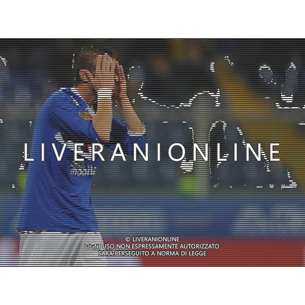 UEFA Europa League 2010/2011 Genova - 04.11.2010 Sampdoria-FC Metalist Kharkiv Nella Foto:rabbia guberti per l\'occasione mancata /Ph.Vitez-Ag. Aldo Liverani