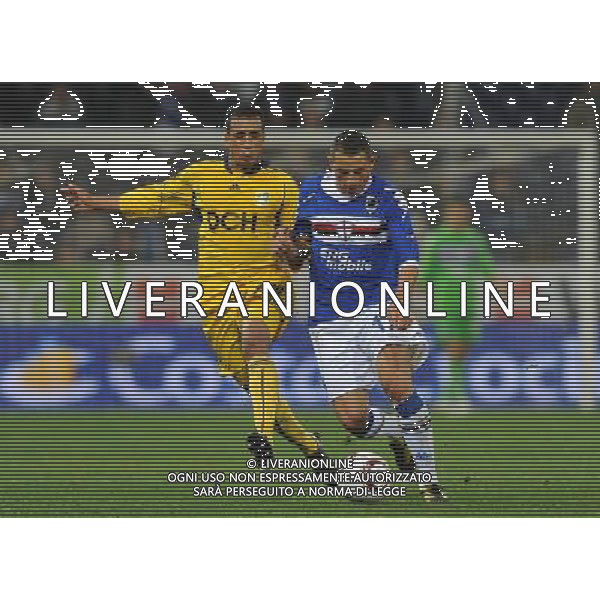 UEFA Europa League 2010/2011 Genova - 04.11.2010 Sampdoria-FC Metalist Kharkiv Nella Foto:palombo-fininho /Ph.Vitez-Ag. Aldo Liverani