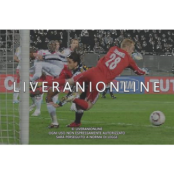 Juventus - Salisburgo Europa League 04-11-2010 Nella foto: Amauri e Tremmel ©Falzone/Agenzia Aldo Liverani Sas