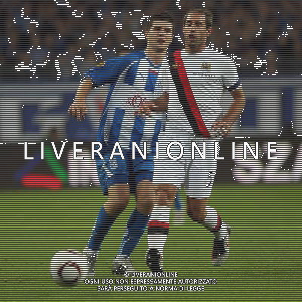04.11.2010 POZNAN POZNAN ( POLONIA) UEFA EUROPA LEAGUE 2010-2011: partita LECH POZNAN vs MANCHESTER CITY nella foto: SEMIR STILIC - PABLO ZABALETA © JAKUB PIASECKI /CYFRASPORT/ NEWSPIX.PL - AG. ALDO LIVERANI SAS ITALY ONLY *** Local Caption *** 