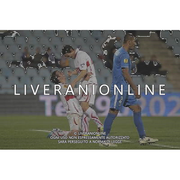 Stuttgart\'s Martin Harnik (l) and Christian Gentner celebrate goal during UEFA Europa League match.November 04,2010. (ALTERPHOTOS/Acero) - ALFAQUI - AG. ALDO LIVERANI SAS ITALY ONLY MADRID - UEFA EUROPA LEAGUE 2010-2011 partita: GETAFE vs STOCCARDA