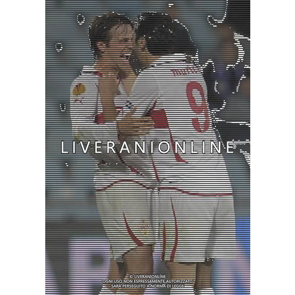 Stuttgart\'s Martin Harnik (l) and Ciprian Marica celebrate goal during UEFA Europa League match.November 04,2010. (ALTERPHOTOS/Acero) - ALFAQUI - AG. ALDO LIVERANI SAS ITALY ONLY MADRID - UEFA EUROPA LEAGUE 2010-2011 partita: GETAFE vs STOCCARDA
