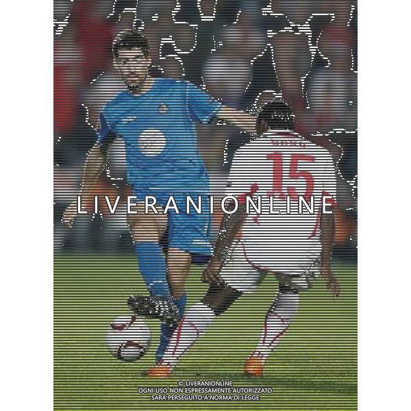 Stuttgart\'s Arthur Boka against Getafe\'s Angel Arizmendi during Europa League match. November 04, 2010. (ALTERPHOTOS/Alvaro Hernandez). - ALFAQUI - AG. ALDO LIVERANI SAS ITALY ONLY MADRID - UEFA EUROPA LEAGUE 2010-2011 partita: GETAFE vs STOCCARDA