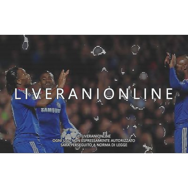 (101104) -- LONDON, Nov. 4, 2010 () -- Didier Drogba (L) of Chelsea celebrates his penalty goal with teammate Nicolas Anelka (R) during the 2010-2011 UEFA Championships Group F match between Chelsea and Spartak Moskva in London, Britain, Nov. 3, 2010. Chelsea won by 4-1. (/Zeng Yi) - Xinhua/Photoshot - Ag. Aldo Liverani sas ITALY ONLY LONDRA - UEFA CHAMPIONS LEAGUE 2010-2011 partita CHELSEA vs SPARTAK MOSCA