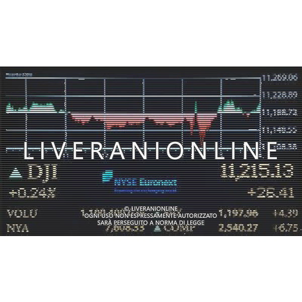 NEW YORK STOCK EXCHANGE ( LA BORSA DI NEW YORK) © Shen Hong - XIinhua - Photoshot - Ag. Aldo Liverani sas ITALY ONLY