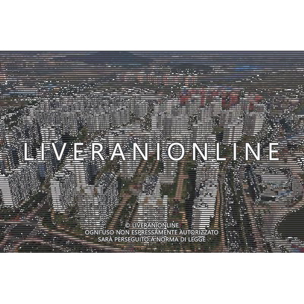 Guangzhou, 5 Novembre 2010 () - Foto scattata il 29 Ottobre 2010 mostra la vista aerea del centro generale Atleti \'Village per il 16 Giochi Asiatici di Guangzhou, capitale della provincia del Guangdong ©photoshot/Agenzia Aldo Liverani Sas - ITALY ONLY -