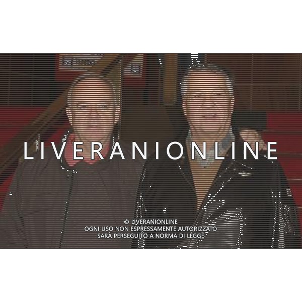 MILANO 11-11-2010 TEATRO NUOVO CONFERENZA STAMPA DI PRESENTAZIONE DEL NUOVO SPETTACOLO DI COCHI PONZONI E RENATO POZZETTO \'FINCHE\' C\'E\' LA SALUTE\' NELLA FOTO COCHI PONZONI E RENATO POZZETTO PH.FIOCHI/AG ALDO LIVERANI SAS