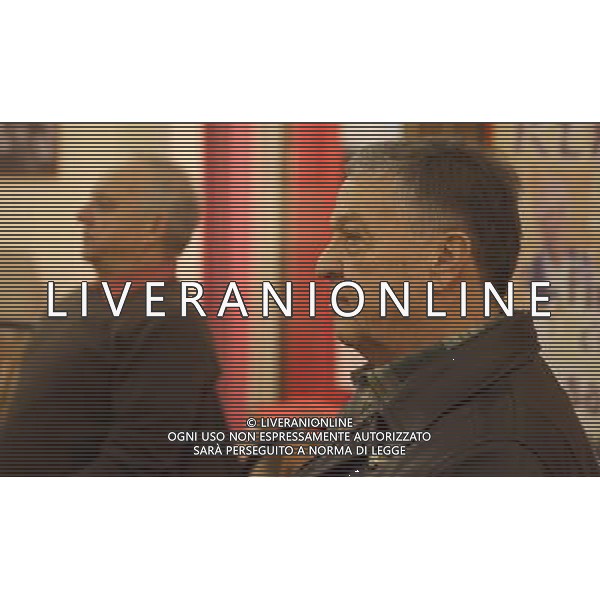 MILANO 11-11-2010 TEATRO NUOVO CONFERENZA STAMPA DI PRESENTAZIONE DEL NUOVO SPETTACOLO DI COCHI PONZONI E RENATO POZZETTO \'FINCHE\' C\'E\' LA SALUTE\' NELLA FOTO COCHI PONZONI E RENATO POZZETTO PH.FIOCHI/AG ALDO LIVERANI SAS