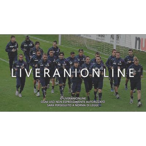 Raduno Nazionale Italiana a Coverciano Coverciano(FI) - 15.11.2010 Allenamento Nella Foto:Gruppo /Ph.Vitez-Ag. Aldo Liverani