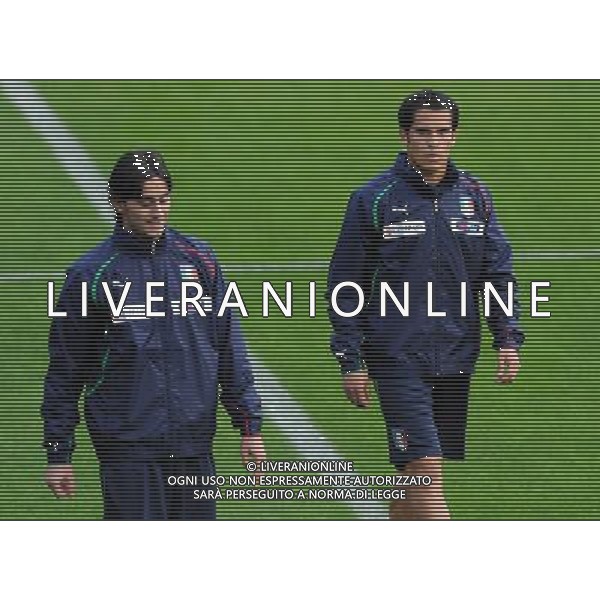 Raduno Nazionale Italiana a Coverciano Coverciano(FI) - 15.11.2010 Allenamento Nella Foto: Alberto aquilani - Cristian ledesma /Ph.Vitez-Ag. Aldo Liverani