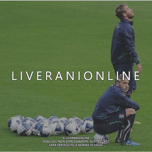 Raduno Nazionale Italiana a Coverciano Coverciano(FI) - 15.11.2010 Allenamento Nella Foto: Leonardo bonucci - Daniele de rossi /Ph.Vitez-Ag. Aldo Liverani