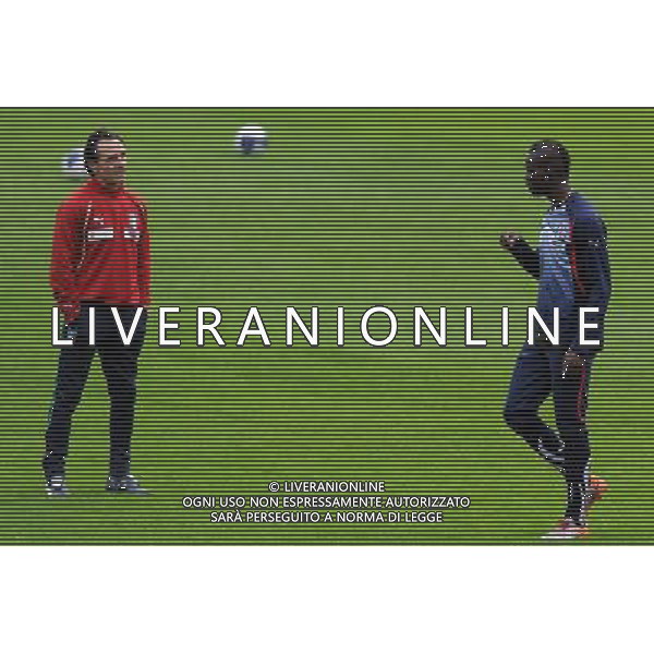 Raduno Nazionale Italiana a Coverciano Coverciano(FI) - 15.11.2010 Allenamento Nella Foto:prandelli Cesare - Balotelli Mario /Ph.Vitez-Ag. Aldo Liverani