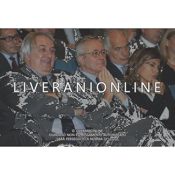 MILANO 15/11/2010 AUDITORIUM GIO PONTI ASSOLOMBARDA VIA PANTANO, 9 -LA FINANZA A SOSTEGNO DELLO SVILUPPO DELL\' IMPRESE E DEL PAESE. IL RUOLO DEL FONDO ITALIANO D\' INVESTIMENTO- NELLA FOTO GIULIO TREMONTI ED ALBERTO MEOMARTINI FOTO ROMANO/AG ALDO LIVERANI