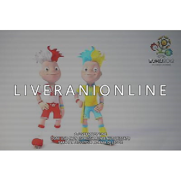 VARSAVIA (POLONIA) PRESENTAZIONE MASCOT PER GLI EUROPEI 2012 DI CALCIO POLONIA/UCRAINA ©  MACIEJ SMIAROWSKI NEWSPIX.PL - AG. ALDO LIVERANI SAS ITALY ONLY *** Local Caption *** 