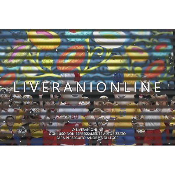 VARSAVIA (POLONIA) PRESENTAZIONE MASCOT PER GLI EUROPEI 2012 DI CALCIO POLONIA/UCRAINA ©  MACIEJ SMIAROWSKI NEWSPIX.PL - AG. ALDO LIVERANI SAS ITALY ONLY 