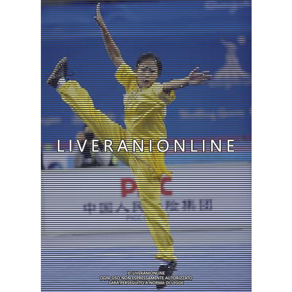 (101116) -- GUANGZHOU, Nov. 16, 2010 () -- Oo Sandi Oo of Mynamar competes during the final of women\'s Changquan of Wushu event at the 16th Asian Games in Guangzhou, south China\'s Guangdong Province, Nov. 16, 2010. Oo took the sivler with 9.67 points. (/Gesang Dawa)(wll) ©photoshot/Agenzia Aldo Liverani Sas - ITALY ONLY - 16a Giochi Asiatici di Guangzhou, nel sud della Cina