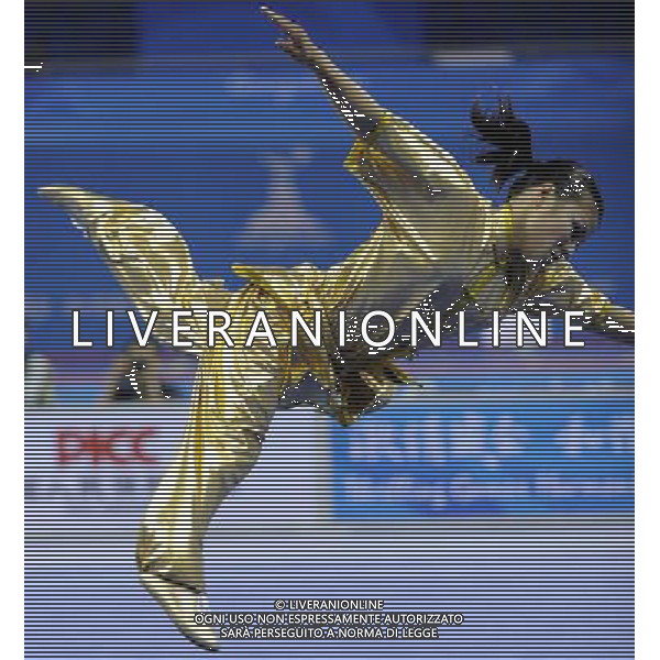 (101116) -- GUANGZHOU, Nov. 16, 2010 () -- Yuki Hiraoka of Japan competes during the final of women\'s Changquan of Wushu event at the 16th Asian Games in Guangzhou, south China\'s Guangdong Province, Nov. 16, 2010. Yuki Hiraoka took the bronze with 9.66 points. (/Gesang Dawa)(wll) ©photoshot/Agenzia Aldo Liverani Sas - ITALY ONLY - 16a Giochi Asiatici di Guangzhou, nel sud della Cina
