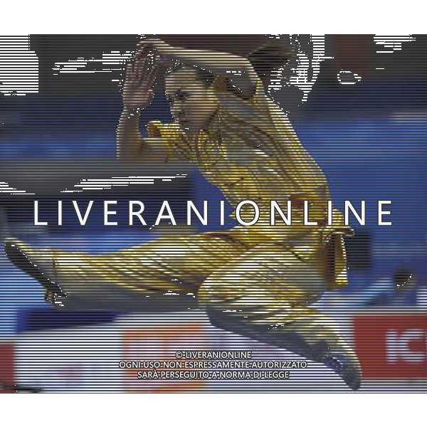 (101116) -- GUANGZHOU, Nov. 16, 2010 () -- Yuki Hiraoka of Japan competes during the final of women\'s Changquan of Wushu event at the 16th Asian Games in Guangzhou, south China\'s Guangdong Province, Nov. 16, 2010. Yuki Hiraoka took the bronze with 9.66 points. (/Gesang Dawa)(wll) ©photoshot/Agenzia Aldo Liverani Sas - ITALY ONLY - 16a Giochi Asiatici di Guangzhou, nel sud della Cina