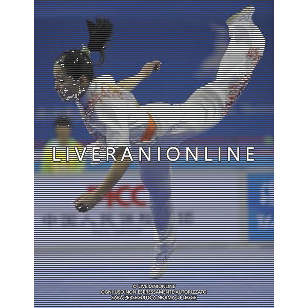 (101116) -- GUANGZHOU, Nov. 16, 2010 () -- Susyana Tjhan of Indonesia competes during the final of women\'s Changquan of Wushu event at the 16th Asian Games in Guangzhou, south China\'s Guangdong Province, Nov. 16, 2010. Susyana Tjhan took the bronze with 9.66 points. (/Gesang Dawa)(wll) ©photoshot/Agenzia Aldo Liverani Sas - ITALY ONLY - 16a Giochi Asiatici di Guangzhou, nel sud della Cina