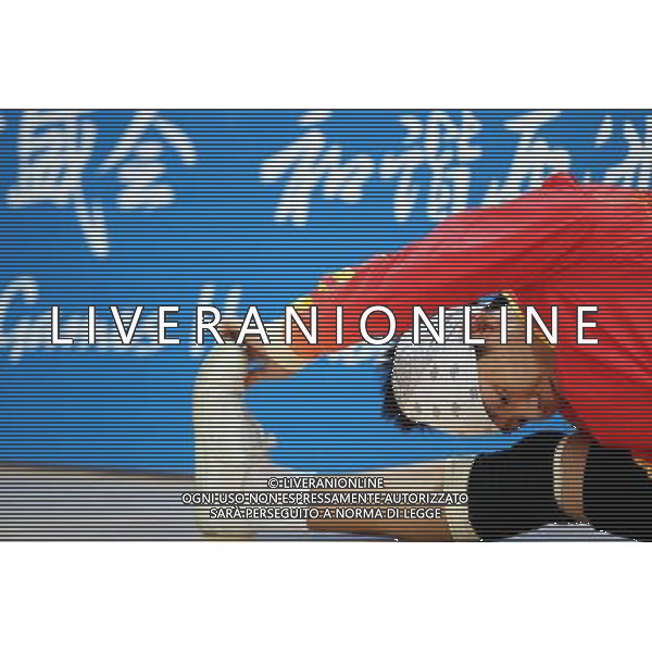 (101116) -- GUANGZHOU, Nov. 16, 2010 () -- Jin Jie of China warms up before the competition of sepaktakraw at the 16th Asian Games in Guangzhou, south China\'s Guangdong Province, Nov. 16, 2010. (/Li Ming)(wll) ©photoshot/Agenzia Aldo Liverani Sas - ITALY ONLY - 16a Giochi Asiatici di Guangzhou, nel sud della Cina