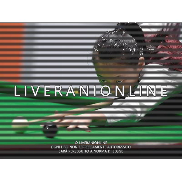 (101116) -- GUANGZHOU, Nov. 16, 2010 () -- Chen Siming of China competes during the women\'s 6-Red Snooker Singles Semifinal against Ng On Yee of Hong Kong of China at the 16th Asian Games in Guangzhou, south China\'s Guangdong Province, Nov. 16, 2010. Chen won the match 4-3. (/Jiang Kehong) ©photoshot/Agenzia Aldo Liverani Sas - ITALY ONLY - 16a Giochi Asiatici di Guangzhou, nel sud della Cina